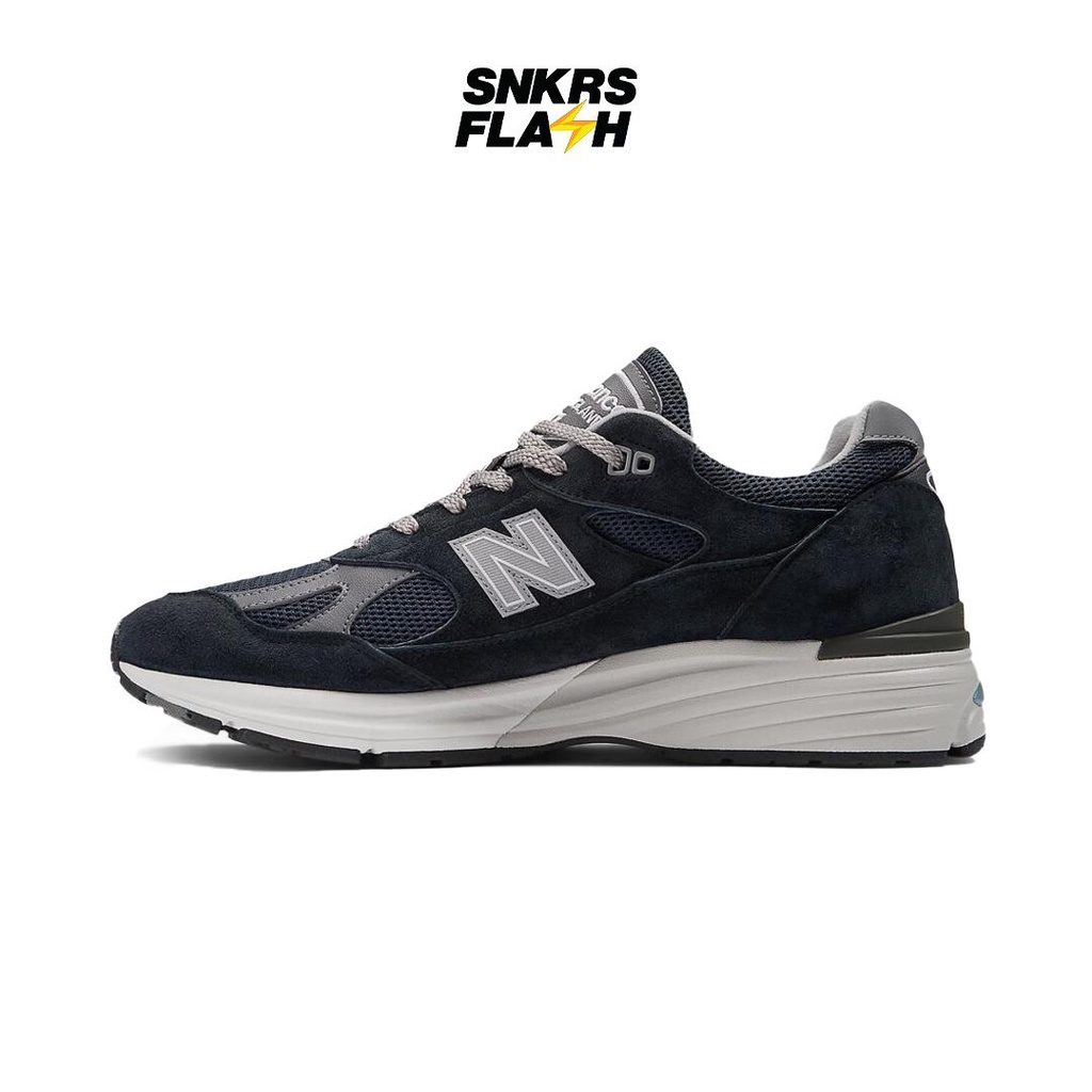 NEW BALANCE 991 V2 Miuk Dark Navy Sepatu Sneakers Unisex - U991NV2 - Size 44