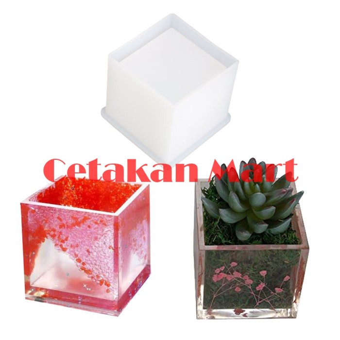 

TERBARU! CM Cetakan Silikon Resin Craft DIY Pot Storage Box Pen Holder 8.5 Cm