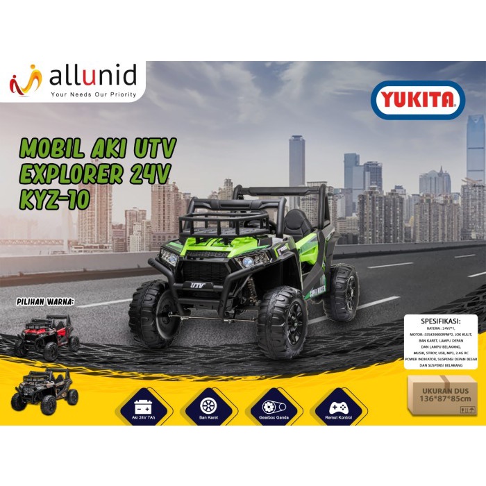 Ready Mainan Anak MOBIL AKI UTV Explorer 24V - KYZ 10