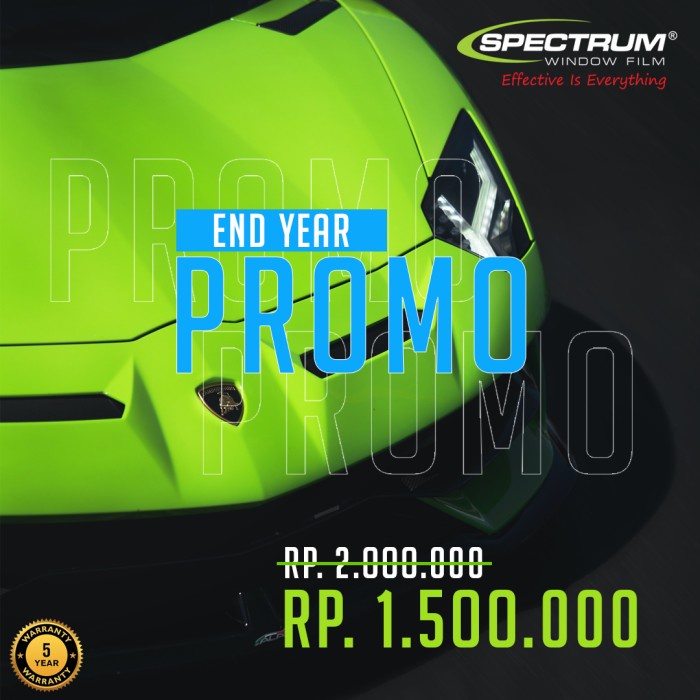 Ready Kaca Film Spectrum Full Blok