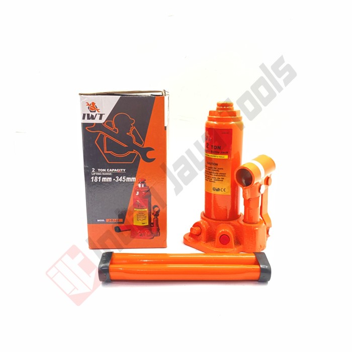 Ready IWT Dongkrak Botol 2 Ton - Hydraulic Jack Hidrolik Mobil