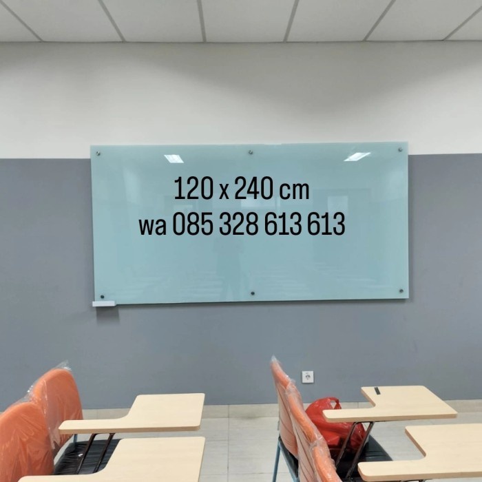 

Pesanan Kampus UPI Serang glassboard 9 unit