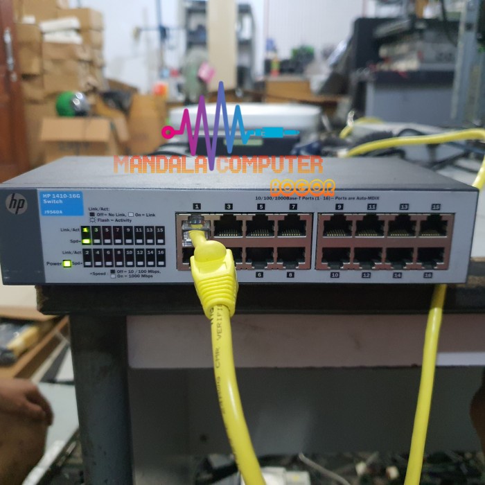 Swit hub HP 1410-16G Swit 16 ports gigabit unmanaged