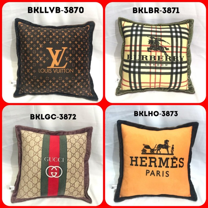 Bantal Sofa/Bantal Mobil LV Hermes Burberry Gucci Chanel