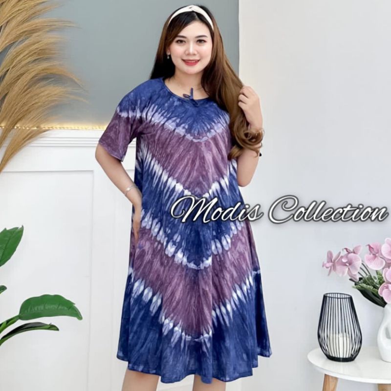 LS - daster kaos daster kaos tie dye baju tidur wanita daster kaos tiedie grosir daster kaos wanita