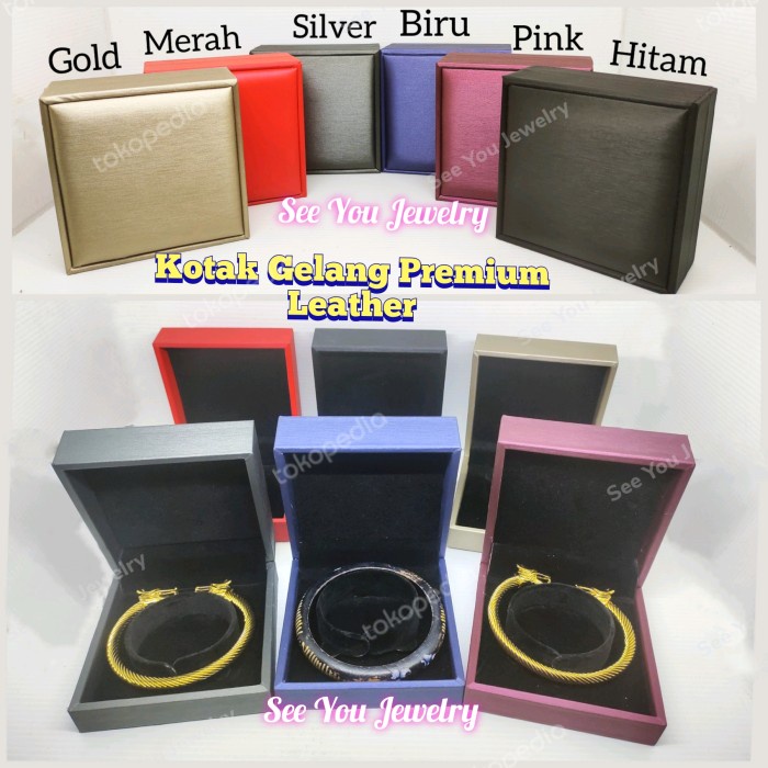 TERLARIS Box Gelang / Kotak Gelang / Tempat Perhiasan Gelang Emas Mewah Premium