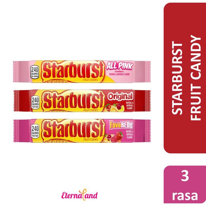

terbaru !!! starburst candy - permen starburst impor usa ready