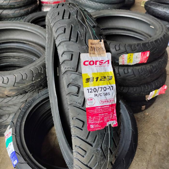 Ban OBRAL CORSA S123 110/70-17 110/80-17 120/70-17 130/70-17 TUBELES Ban donat Corsa ban obral ban