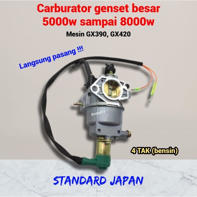 Terbatas Carburator genset ET 5000 6500 7000 8000 Watt generator listrik GX390 GX420 NEW las Flash