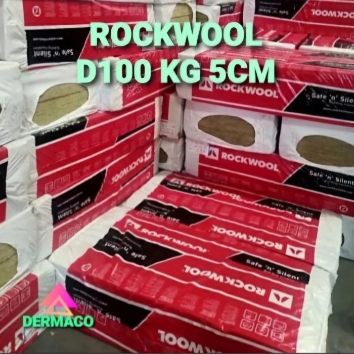 ROCKWOOL D100 KG 5CM / BUSA PEREDAM SUARA ROCKWOOL / PEREDAM SUARA