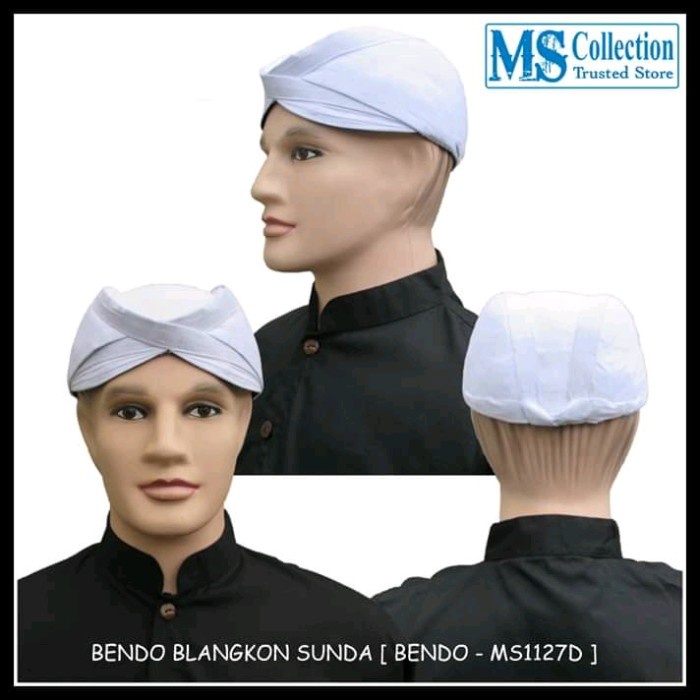bendo blangkon sunda putih