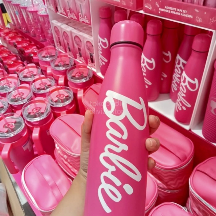 tumbler stainless miniso x barbie miniso barbie termos