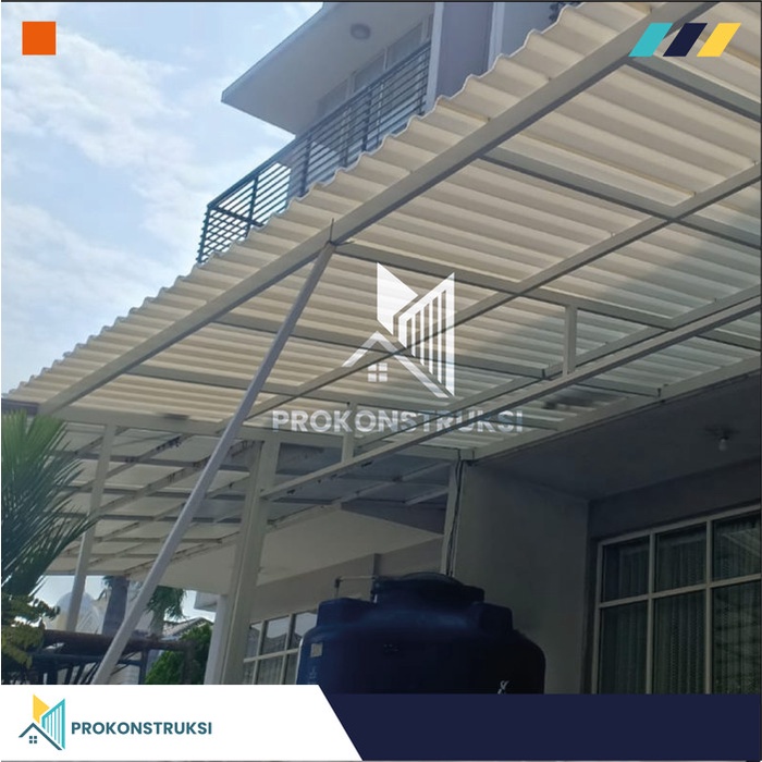 Alderon R830 (Natural/Transparan) Atap Upvc 10Mm Garansi Resmi 10 Thn