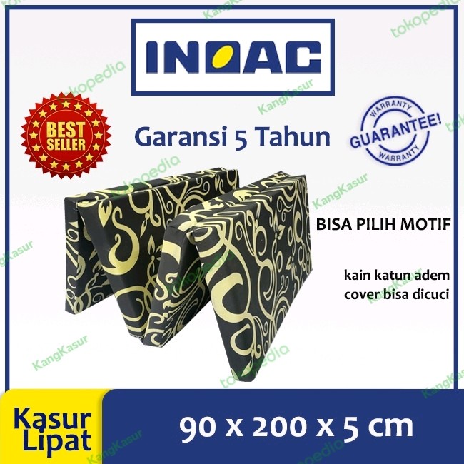 Kasur Busa Inoac Lipat 4 Ukuran 200X90X5 Cm