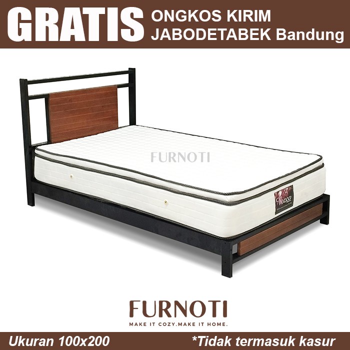 Tempat Tidur Divan nimalis - Platform Bed - Ranjang Kayu 100x200
