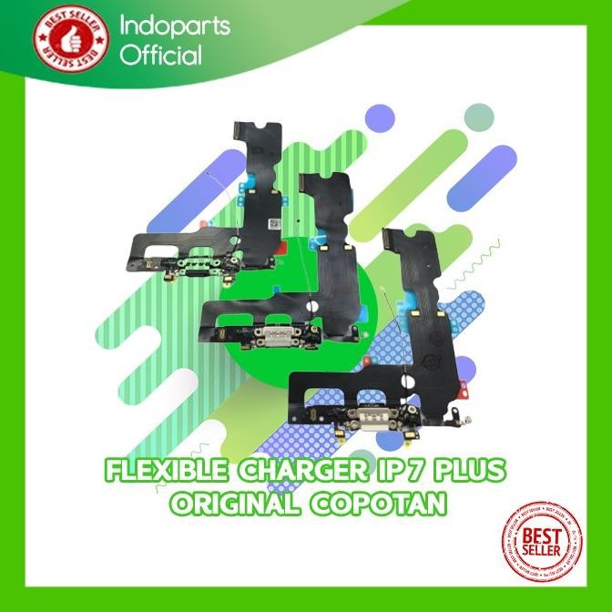 FLEXIBLE CHARGER +MIC IPHONE 7 PLUS ORIGINAL COPOTAN Grstis ongkir