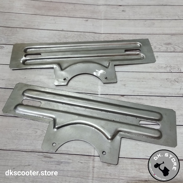 vespa dudukan tatakan plat nomor depan