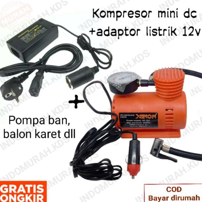 Sale Paket Compressor Mini Power Listrik 300Psi Orange / Kompresor Mini Cat Airbush / Mini Air