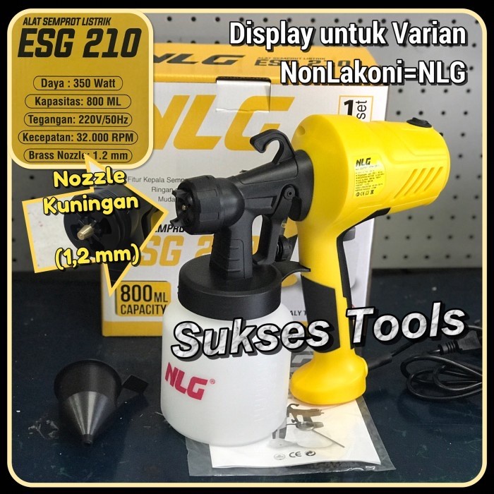 Murah Spray Gun Listrik Lakoni Fantasy 180 Ps Alat Semprot Cat Bergaransi