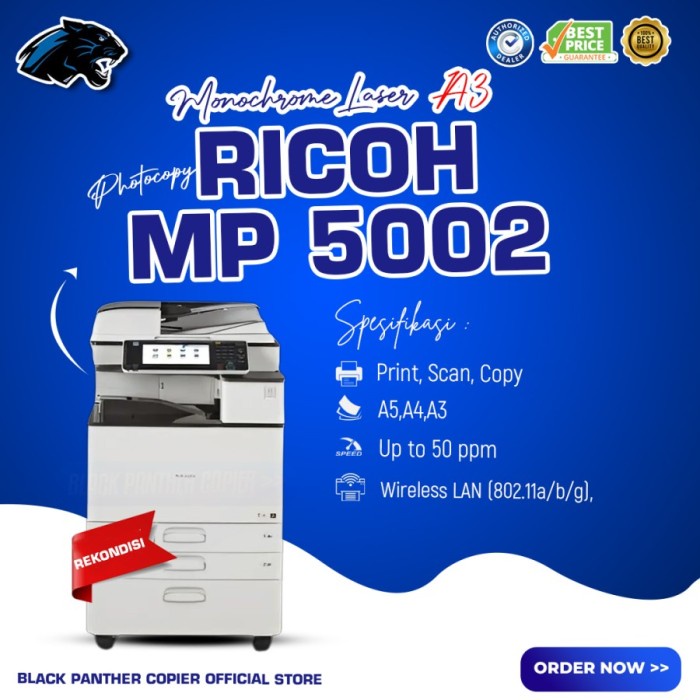 MESIN FOTOCOPY RICOH MP 5002 / MESIN FOTOCOPI MURAH