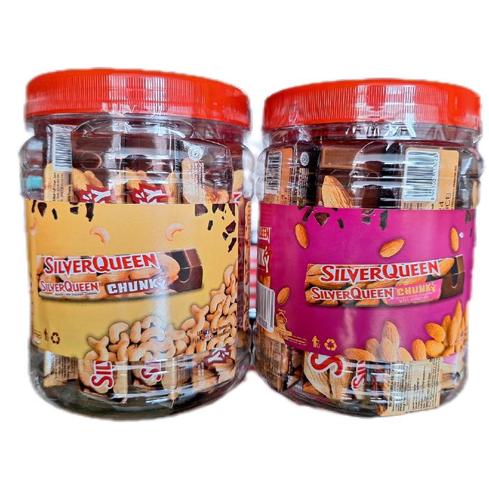 

NeW Coklat silverqueen 26gr chunky jar 26gr isi 12 almond cashew
