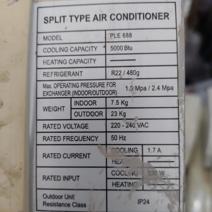 Thermistor Thermis Udara PCB Modul Indoor AC Polytron 1/2 3/4 1 PK PLE 688 Original Bekas