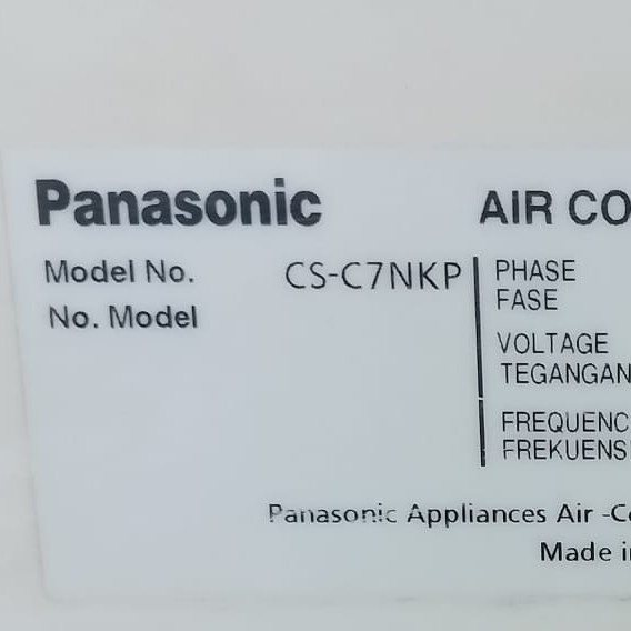 Body Cover Casing Belakang Indoor AC 3/4 PK Panasonic Malaysia CS-C7NKP Original Bekas
