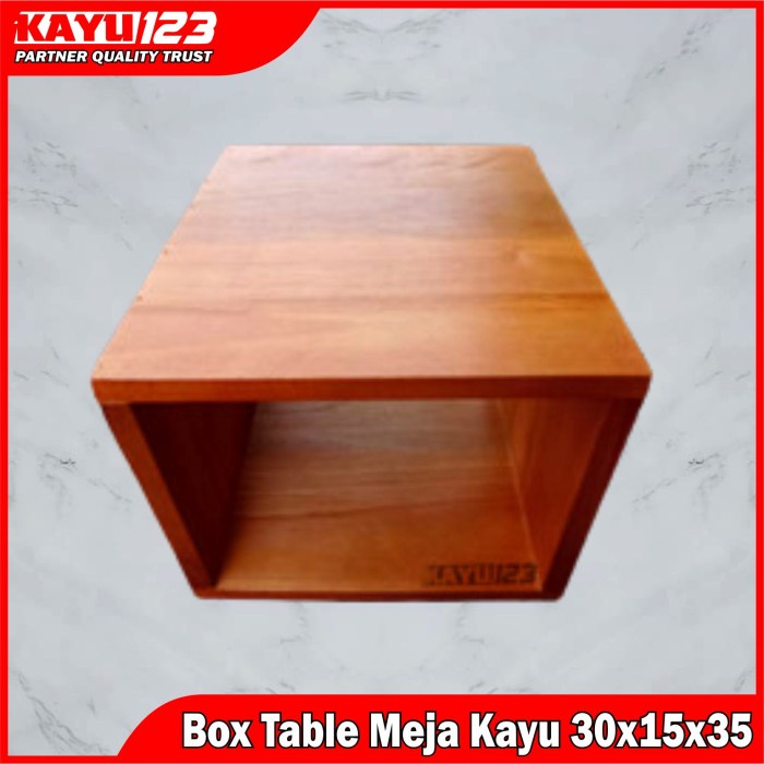 PREMIUM Box Table Meja Kayu Kotak Minimalis Meja Kotak