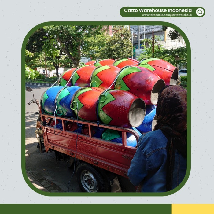 PREMIUM Bak Sampah Karet Ban / Tong Tempat Sampah Karet Ban