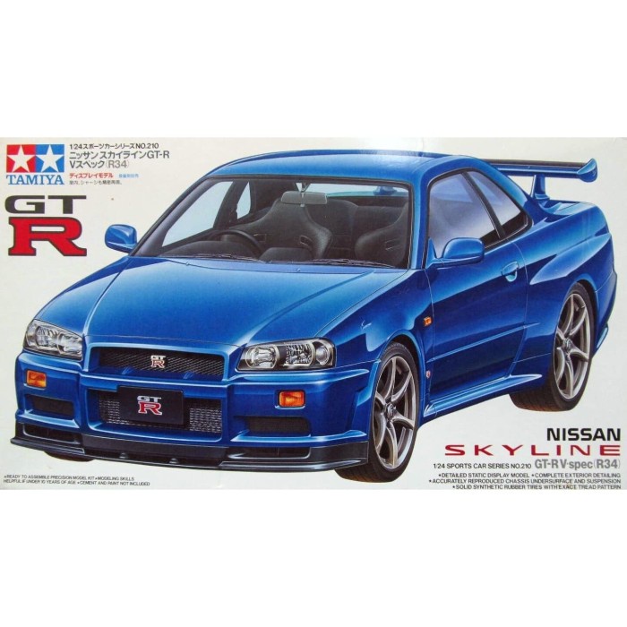 HOT SALE TAMIYA 24210 NISSAN SKYLINE GT-R V-SPEC II R34 1/24 MODEL KIT