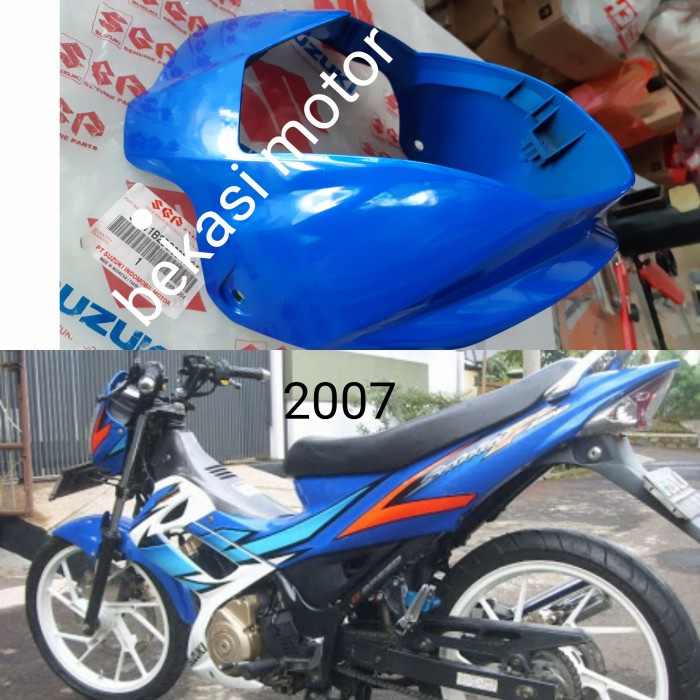 batok cover kepala satria fu BIRU 2007 original