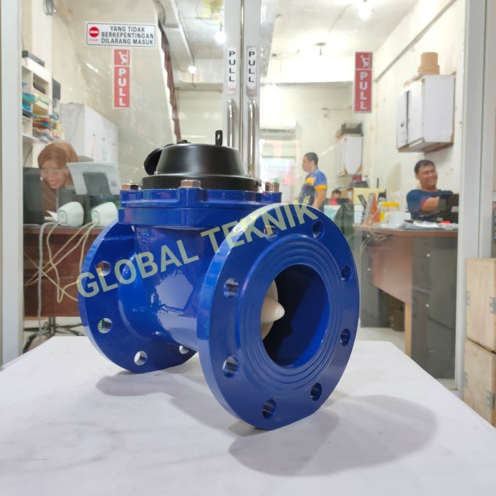 Meteran Air Flow meter Air Bersih Flange 4" in AMNB Water Flow Meter