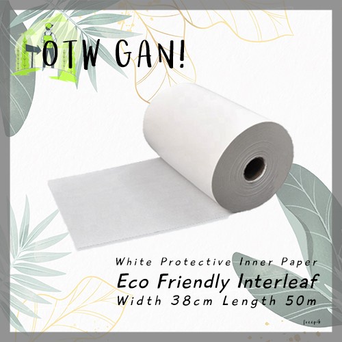 

Eco Friendly Interleaf Kertas Uk 38CM x 50M Protective Paper Doorslag