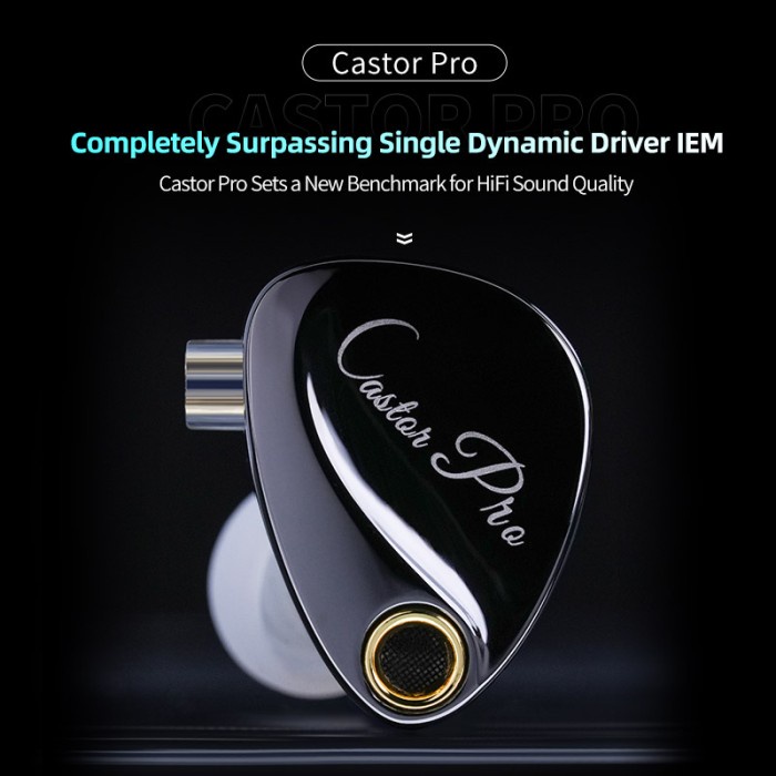 TERBARU KZ CASTOR PRO Dual DD In Ear Metal Earphone