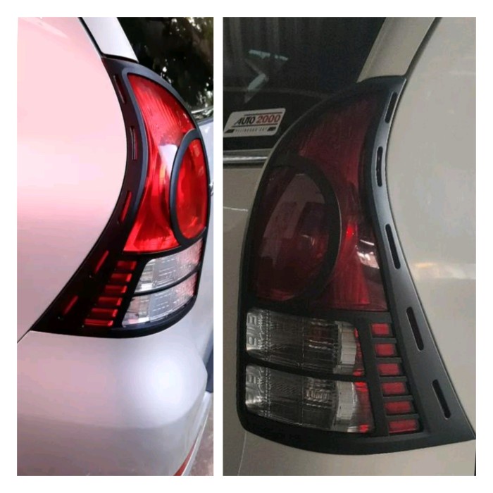 GARNISH LAMPU AVANZA XENIA TAHUN 2012 2013 2014 COVER LAMPU