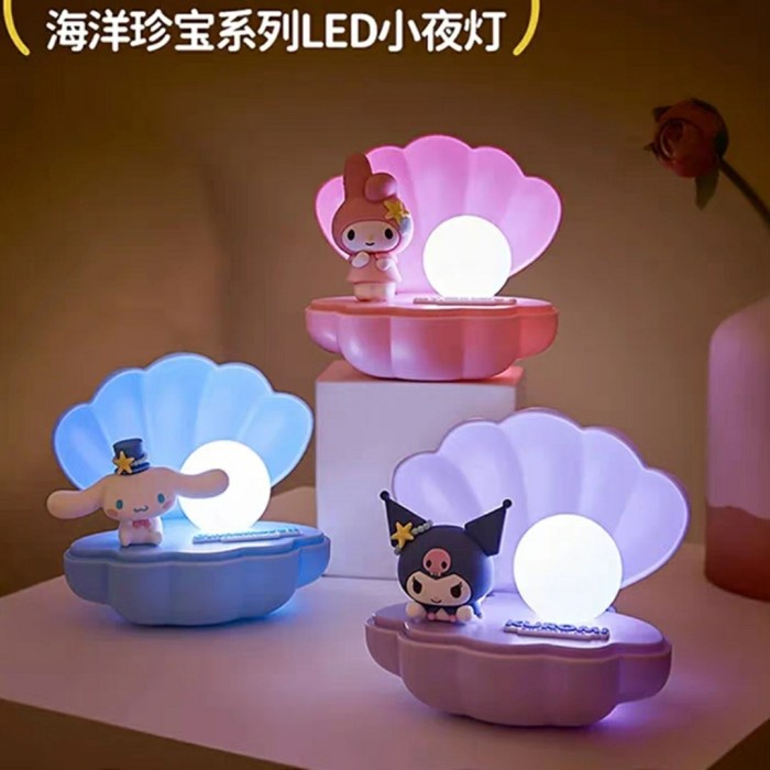 TERLARIS Miniso x Sanrio Lampu Tidur/Night Lamp Sanrio Ocean Pearl Shell