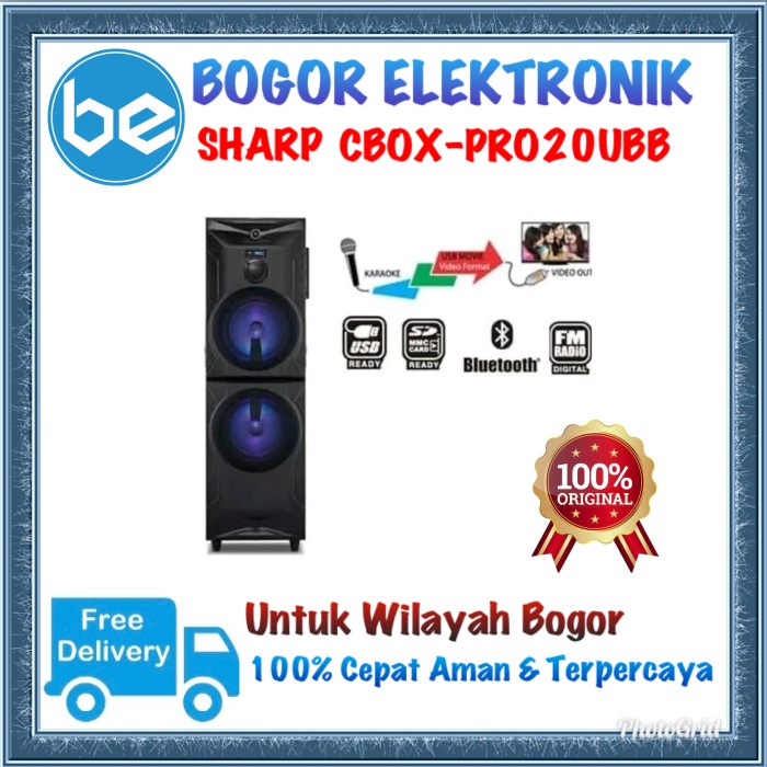 TERLARIS SHARP SPEAKER ACTIVE CBOX-PRO20UBB CBOX PRO20UBB PRO20UBB
