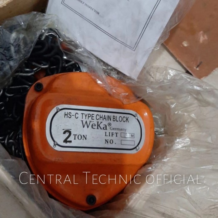Chain Block 2 Ton x 5 Meter WEKA Germany Takel 2 Ton x 5 meter