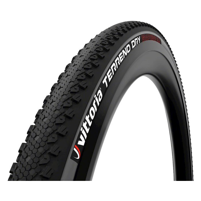 BAN LUAR GRAVEL VITTORIA GRAVEL TIRE TUBELESS TERRENO DRY ANTHRACITE 700x38