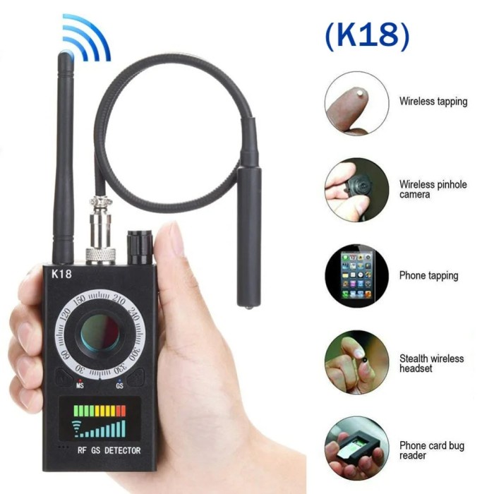 K18 Detector Multi-function Anti Mini Bug Audio SPY-Camera GSM Finder