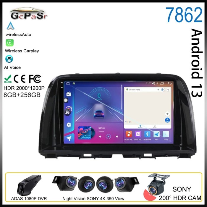 Android 13 For Mazda CX5 CX-5 CX 5 2012 - 2015 Car Radio Auto