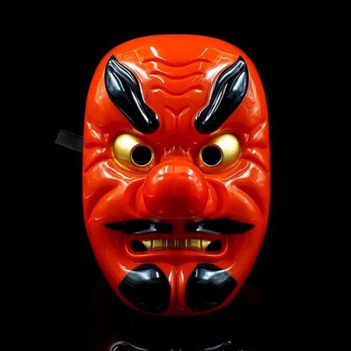 topeng tengu halloween cosplay mask tradisional jepang