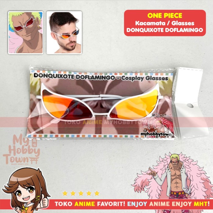 Kacamata Donquixote Doflamingo One Piece Kostum Cosplay Anime #Gratisongkir