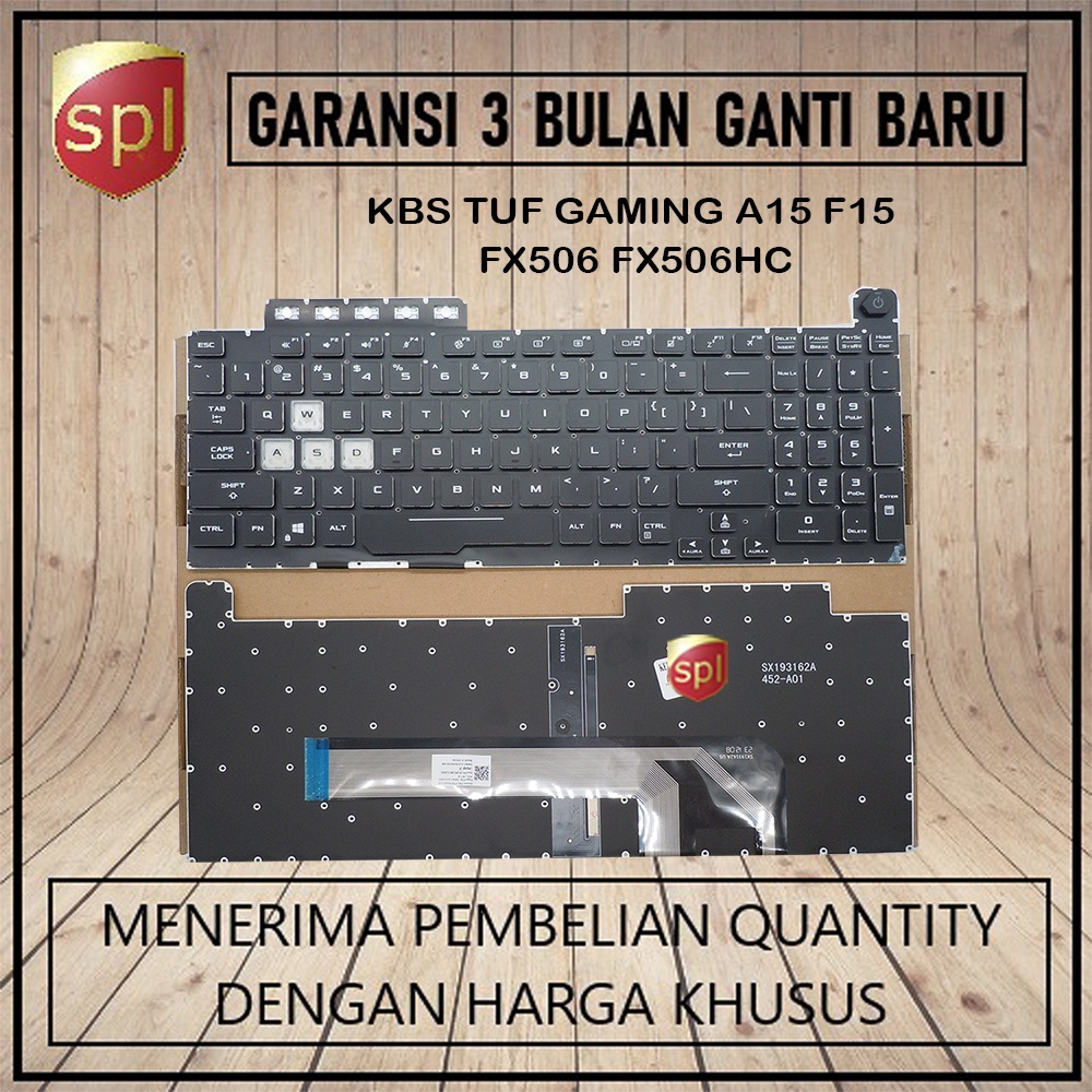 Keyboard Asus Tuf Gaming a15 f15 fx506 fx506hc