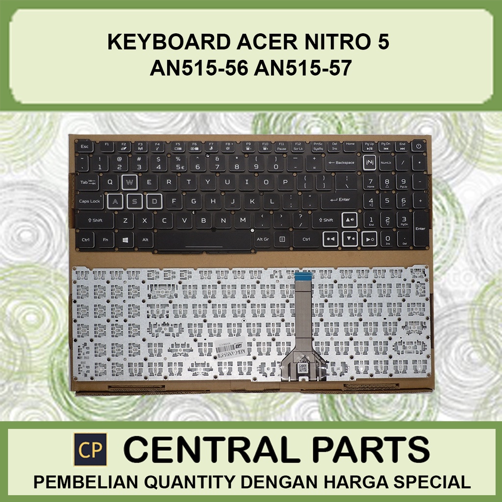 Keyboard Acer Nitro 5 an515-56 an515-57 Black