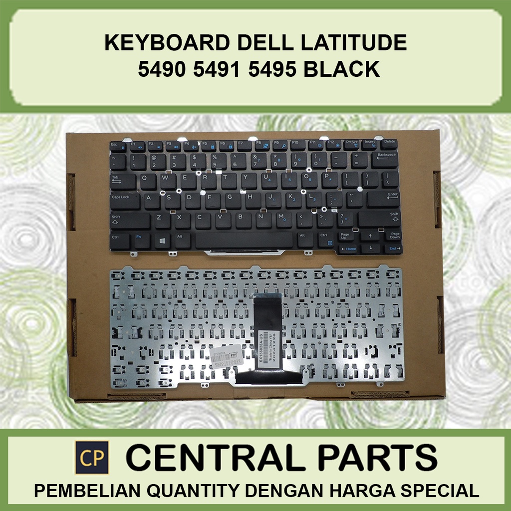 Keyboard Dell Latitude 5490 5491 5495 Black