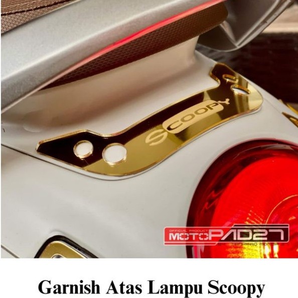 garnish lampu belakang scoopy cover lampu belakang atas scoopy