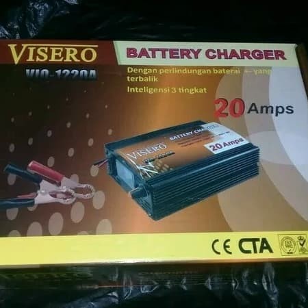 Paling Baik Visero Charger Accu/Aki 12V 20A Usat Battery Charger Ma1220 Otomatis