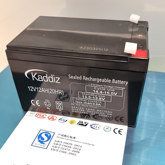 Berkualitas Aki Kering 12V 12Ah Kaddiz Mobil Aki Anak Sepeda Listrik Surya Panel