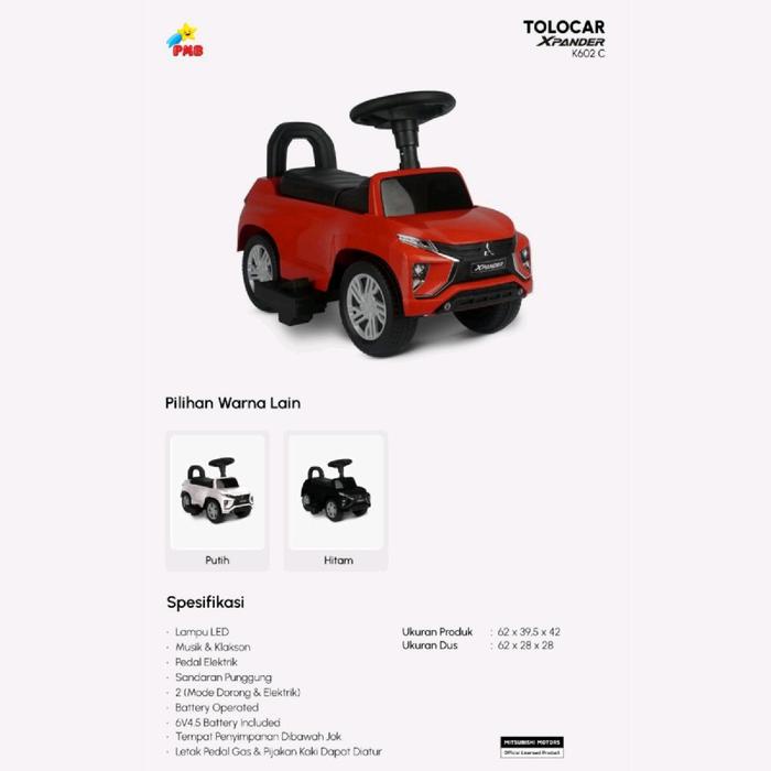 TERBARU MOBIL AKI ANAK PMB XPANDER K602 / K602B / K602C COD